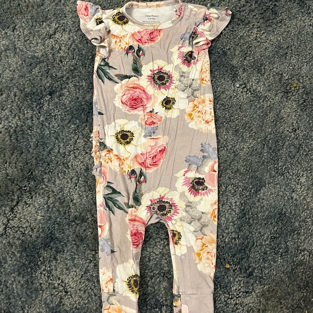 Posh Peanut Floral Romper